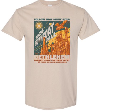 Browncoat Ball PA October 25th - 27th 2024 t-shirts available.