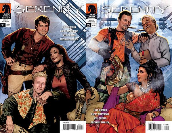 Did you realize the Serenity: Better Days Comic covers fit together to form one picture?