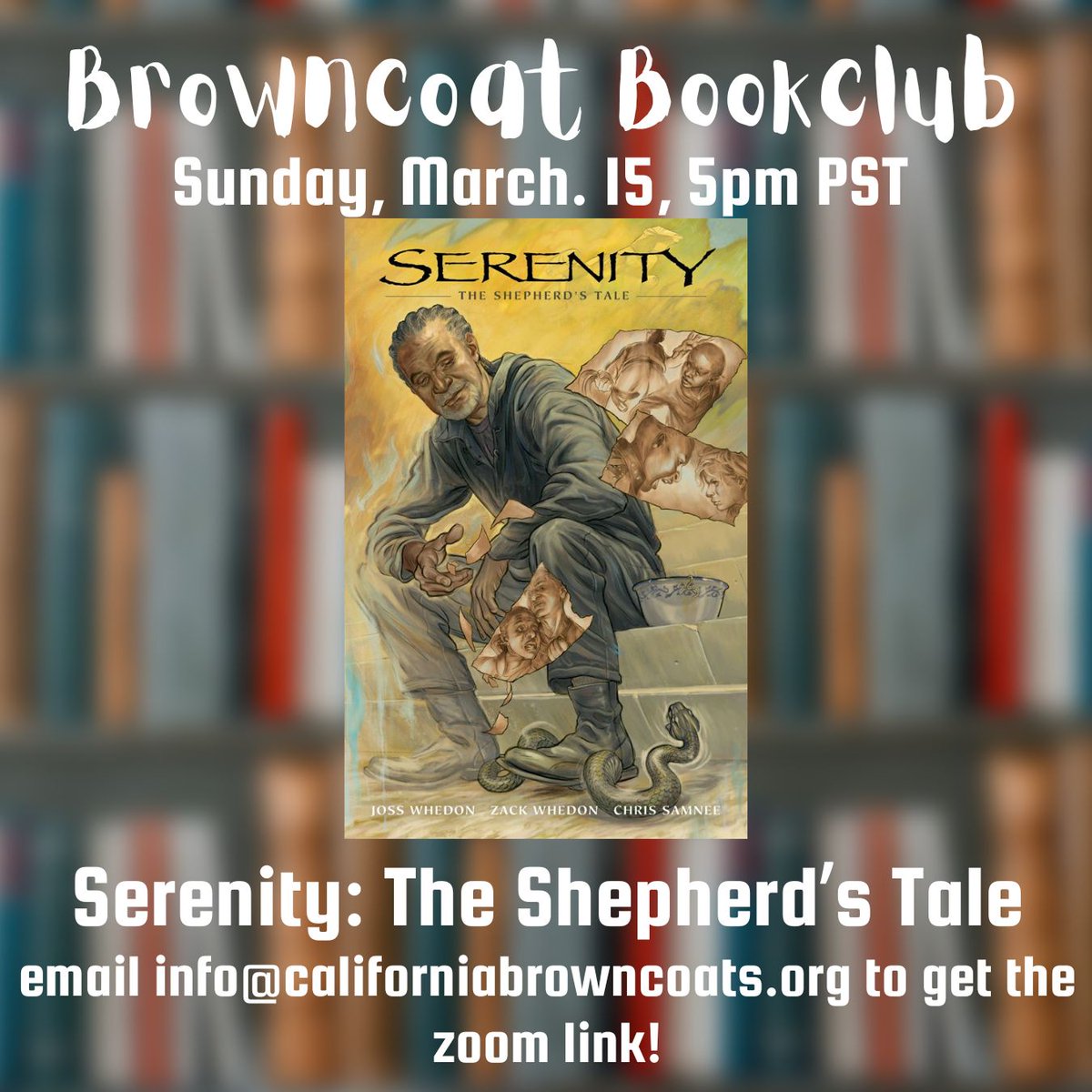 Browncoat Bookclub: A Shepherd’s Tale. Sunday March 15, 2026.