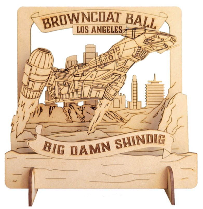 Browncoat Ball 2025 Wood Diorama.