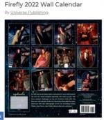 Firefly 2022 Wall Calendar back